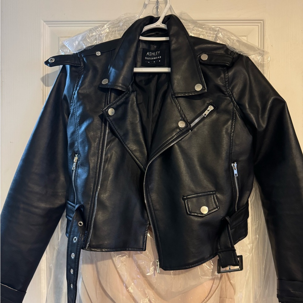 Ashley Outerwear Black Leather Jacket